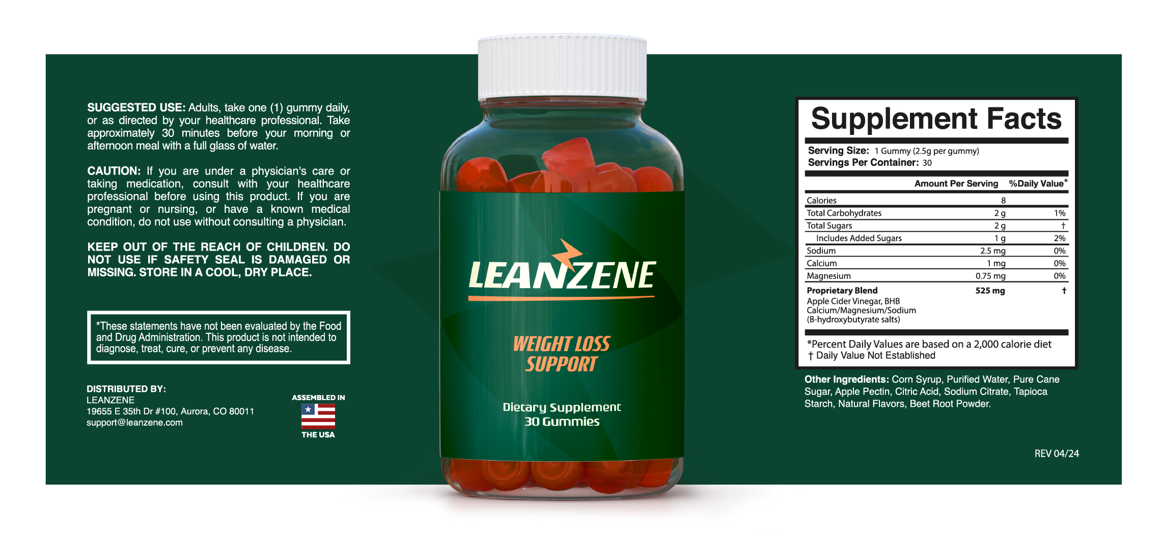 Leanzene Label